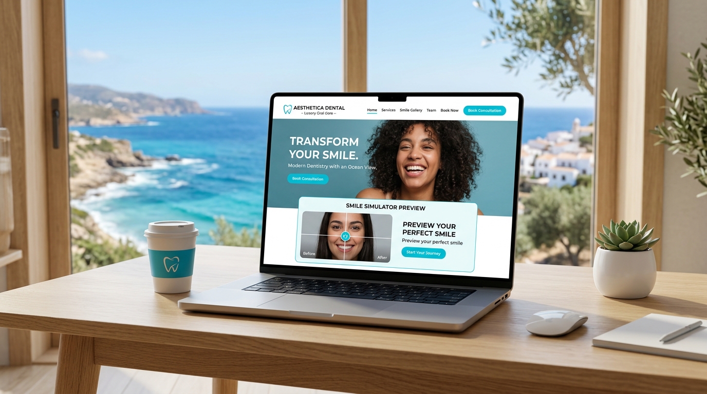 Dental & Aesthetic Dentistry Clinics website design mockup